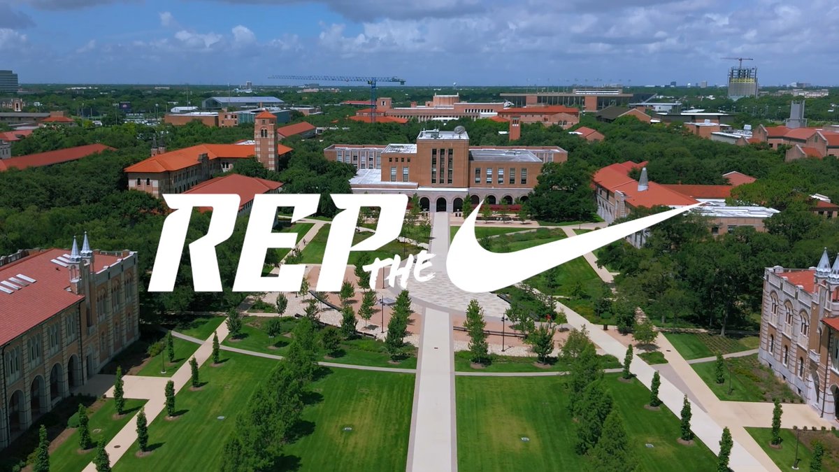 The Swoosh is here. Welcome to a new era of Rice Athletics. #RepTheR