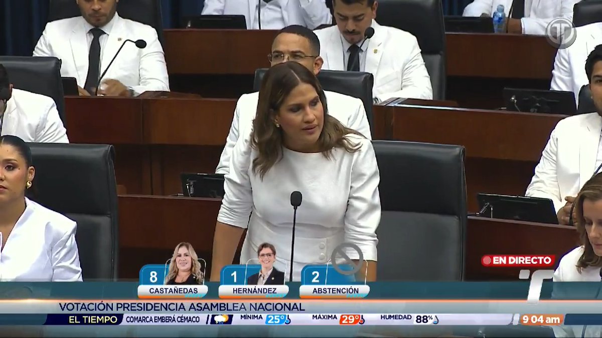 Momento de tensión entre la diputada Ale Brenes y el presidente saliente de la Asamblea Nacional, Jorge Jorge Herrera, durante la votación para la elección de la persona que presidirá el Órgano Legislativo. Durante la intervención de Brenes, Herrera le llamó varias veces la atención y le pidió que se ciñera a la votación para no extender el proceso. "Estamos en votación y aquí no vamos a trancar el Pleno, y si es mi última sesión lo vamos a hacer con responsabilidad también", expresó Herrera.
