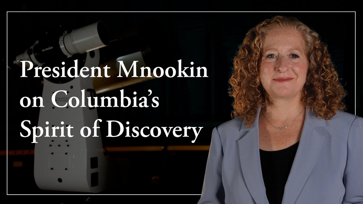 Today we welcome the 21st president of Columbia University, Jennifer L. Mnookin. As she becomes part of the Columbia community, join her for a look at the University's spirit of discovery and public service. Read President Mnookin's message to Columbians: