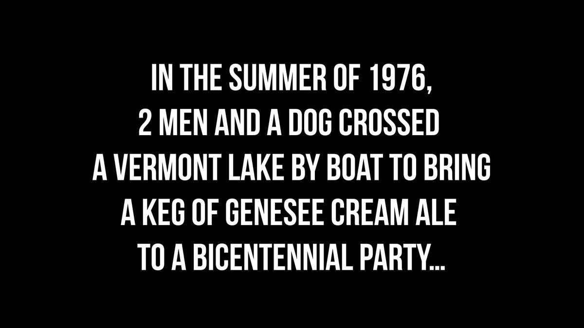 In the summer of 1976, 2 men and a dog crossed a Vermont lake by boat to bring a keg of Genesee Cream Ale to a Bicentennial party. The keg never made it. 50 years later, the search is on. Episode 1 of The Search for the Sunken Keg premiers tomorrow at 11am.