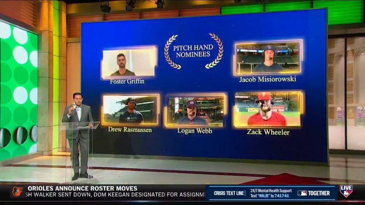 It's time to announce the winner of Robert Flores's Pitch Hand Award for the month of June! The nominees: - Foster Griffin - Jacob Misiorowski - Drew Rasmussen - Logan Webb - Zack Wheeler