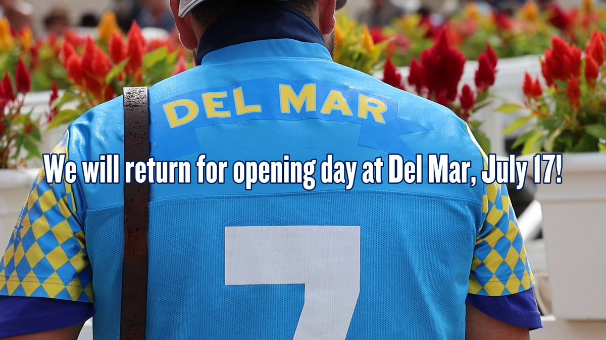 We will be back when Del Mar begins on July 17th! Tune in on FanDuel TV!