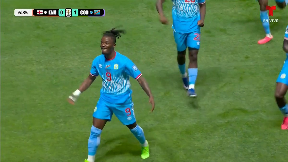 ¡¡¡SORPRESA TOTAL EN ATLANTA!!! ¡¡¡GOL DE RD DEL CONGO!!! Brian Cipenga marca rápidamente el primero del partido y están sorprendiendo al mundo… ¡Le están ganando a Inglaterra!