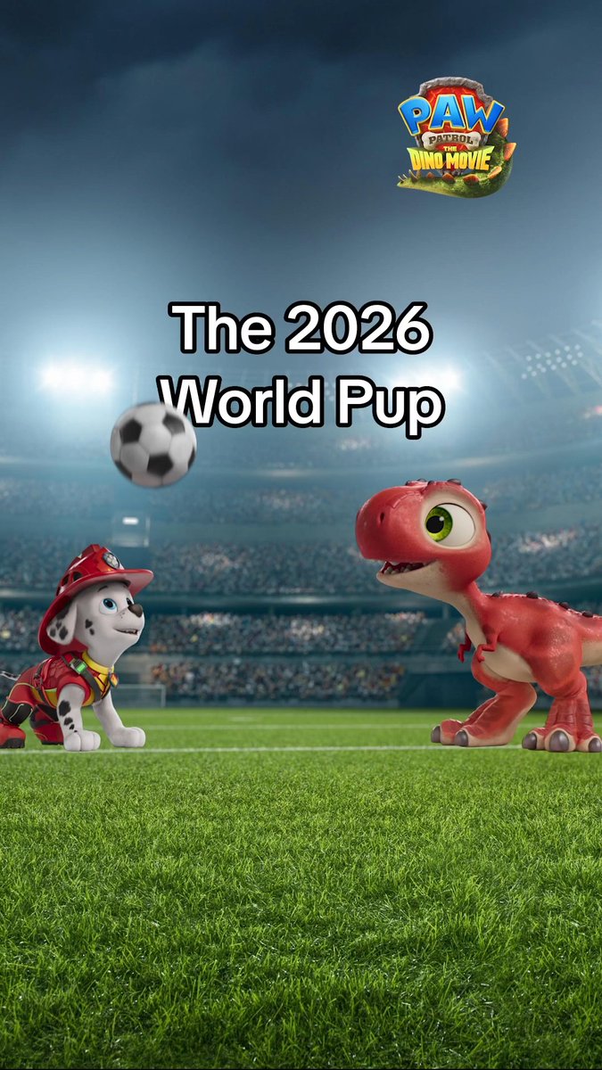 From one Dream Team to another! 🦖⚽🐾 Let’s go Team USA U.S. Soccer Men's National Team! 🇺🇸💙 #PAWPatrolMovie #USMNT