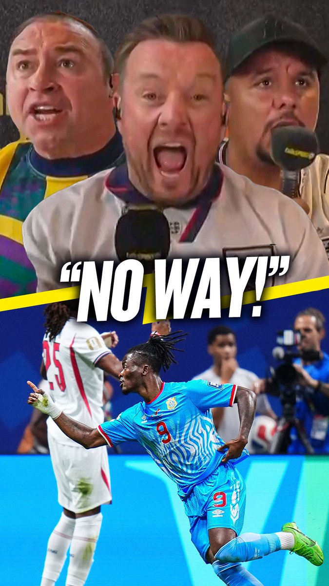 Jason Cundy, Jamie O'Hara & Gabby Agbonlahor are in complete disbelief as DR Congo score against England!🫣 In partnership with @burgerkinguk Matchday sorted. Grab a Burger King Buddies Box. Featuring smaller, snackable icons. Order now on the BK app.