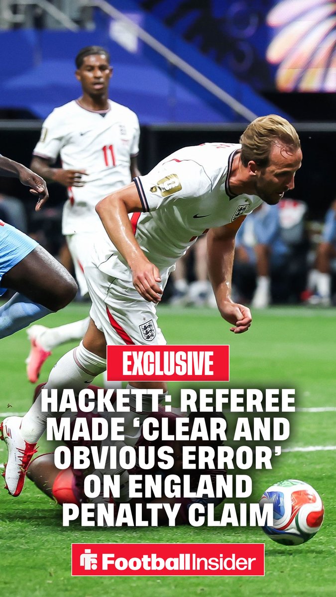 🤬 "Clear and obvious 𝐄𝐑𝐑𝐎𝐑" - Ex-FIFA ref KEITH HACKETT in disbelief at Harry Kane penalty shocker in England vs DR Congo clash.