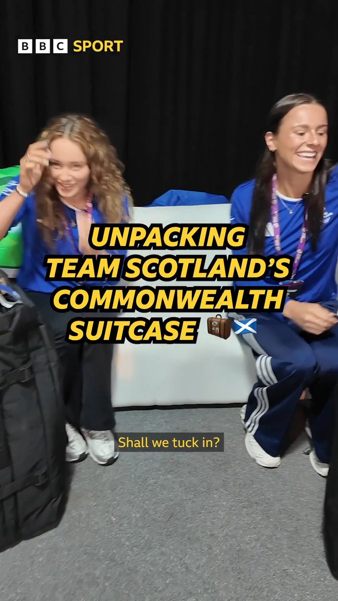 What's in a Team Scotland Commonwealth Games suitcase for 2026? 🧳🏴 A very excited Lucy Grieve and Ciara Schlosshan unpack theirs 🤣