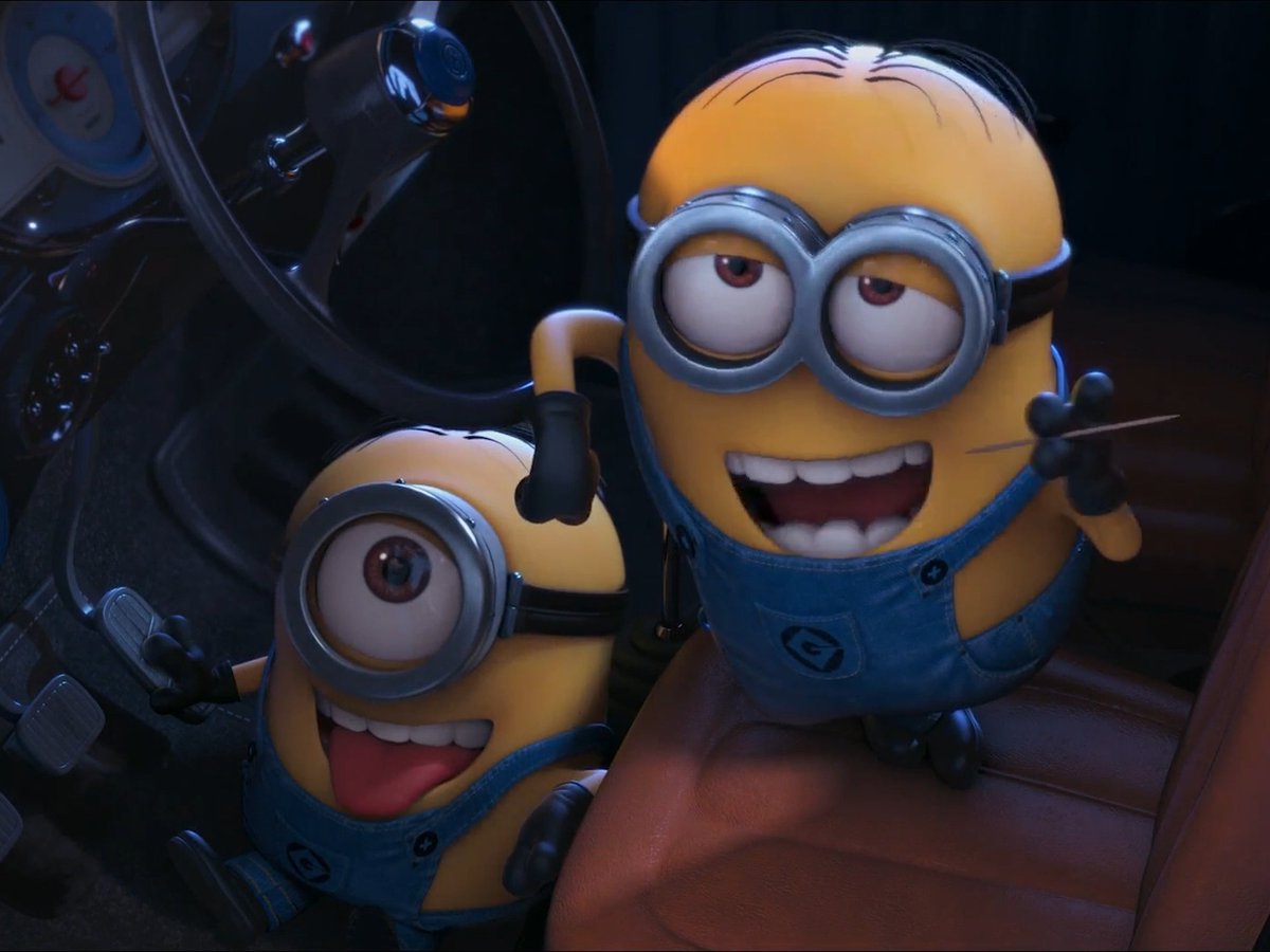 The world’s most lovable agents of chaos. 💛 Films: DESPICABLE ME (2010, dir. Pierre Coffin &amp; Chris Renaud), DESPICABLE ME 2 (2013, dir. Pierre Coffin &amp; Chris Renaud) and MINIONS (2015, dir. Kyle Balda &amp; Pierre Coffin)