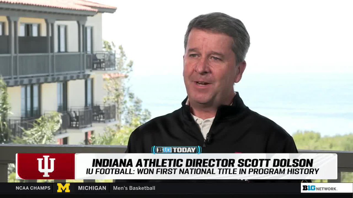"In a way, sometimes, I catch myself not to enjoy it too much." Scott Dolson has allowed himself to soak in Indiana Football's national title, but the Indiana Hoosiers AD is determined to avoid complacency 👇 #B1GToday