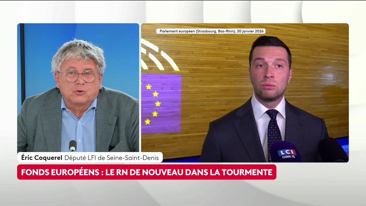 🔴 🗣️ 2027 : en cas d'inéligibilité de Marine Le Pen, Jordan Bardella sera candidat "Quoiqu'il arrive, que ce soit l'un ou l'autre, on les battra au deuxième tour", assure le député LFI de Seine-Saint-Denis Eric Coquerel #ToutEstPolitique #Canal16