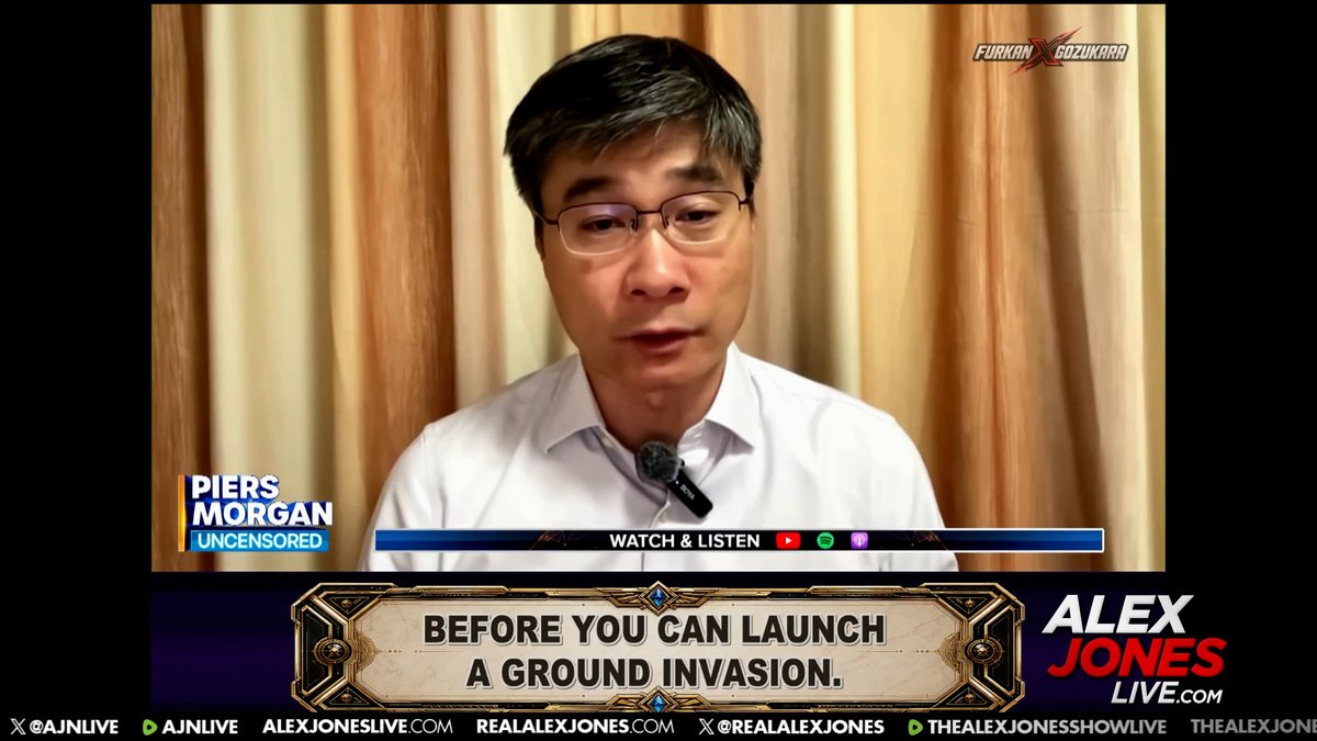 PREDICTION: "I Think We Are In A Waiting Game Right Now, But Eventually You Will See Boots On The Ground!" Chinese Professor- Jiang Xueqin- Predicts The US Will Be Forced To Launch A Ground Invasion Of Iran, "The Latest Will Be Next March- It Could Be As Early As December!" Professor Jiang Says The Memorandum of Understanding Peace Deal Is Just Buying Time Because It's Too Hot In Iran To Put Boots On The Ground! 🔴WATCH ALEX JONES LIVE NOW: