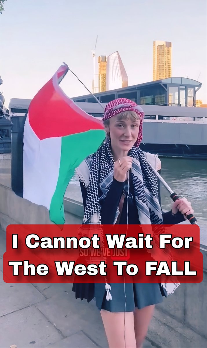 This 🇬🇧British liberal chick says: “I can’t wait for the West to fall” What happens to this dumb@ss when it actually does?