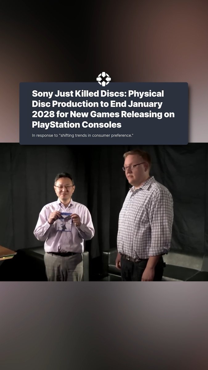 Sony has announced physical disc production ends in January 2028 for new games releasing on PlayStation consoles. This new policy will cover all games released on PlayStation consoles from all publishers after this cut-off date, which some analysts believe hints at when the PS6 will be released.
