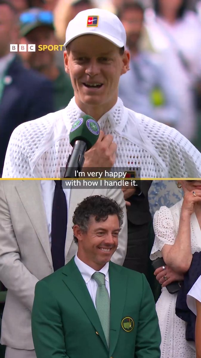 "I would hit everything except the ball!" 😅 Jannik Sinner talks about his golf skills in front of Rory McIlroy and Europe's Ryder Cup-winning team 🗣🏆