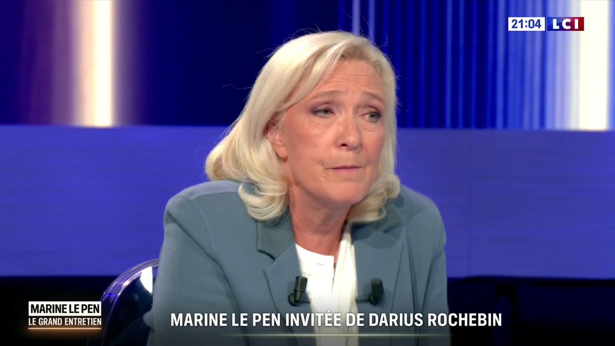 🗣️ "Si on mettait en place une vraie perpétuité réelle, il y aurait beaucoup moins de gens qui seraient pour la peine de mort", Marine Le Pen dans Le Grand Entretien avec Darius Rochebin