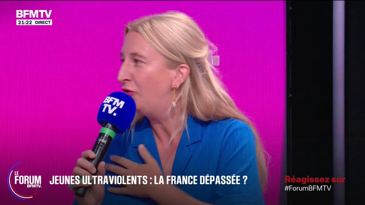 Violences des mineurs: "Ce sont des êtres humains à qui il a manqué un cadre", estime Manon, secrétaire national du syndicat de la magistrature #ForumBFMTV