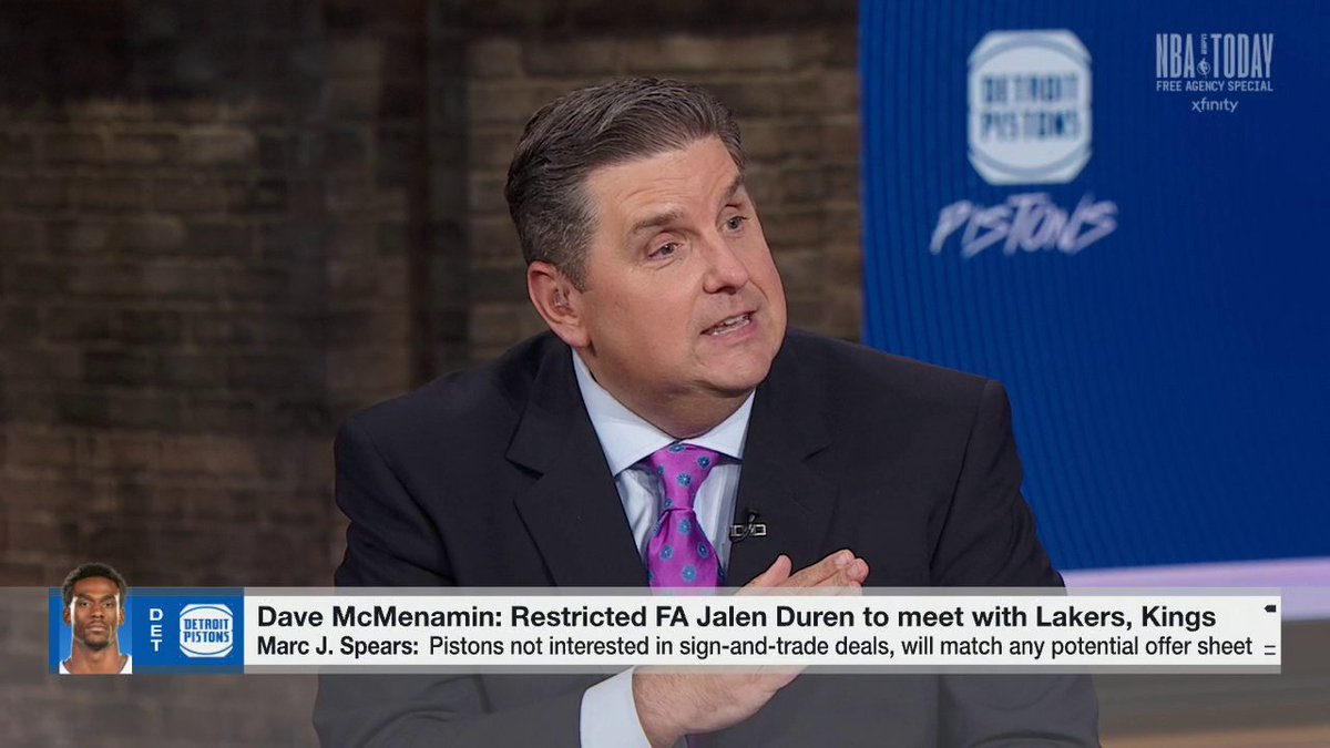 “I don’t understand why they haven’t taken this opportunity to more upgrade their roster.” —Brian Windhorst on the Pistons’ offseason moves 🏀