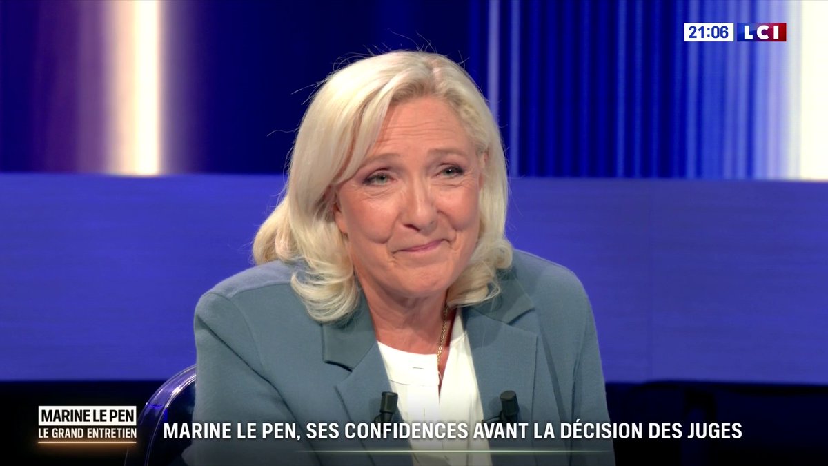 🔴 Décision de la cour d'appel de Paris 🗣️ "Quoi qu’il arrive, je ne serai pas morte", Marine Le Pen dans Le Grand Entretien avec Darius Rochebin