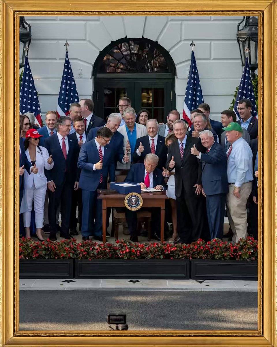 Hang it in the Louvre! Nearly one year later, the One Big BEAUTIFUL Bill continues to deliver for Main Street workers and job creators. 🇺🇸