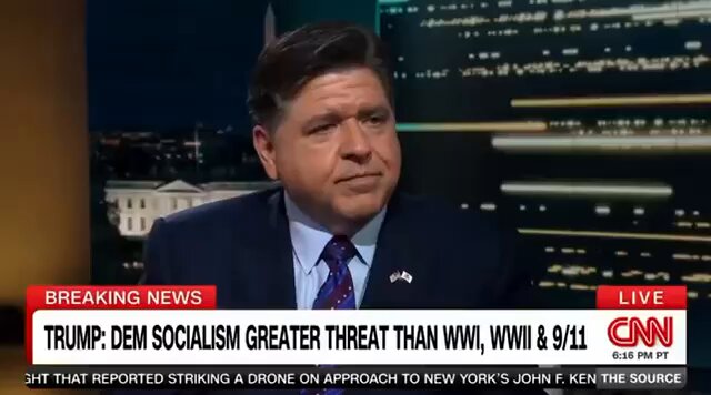Kaitlan Collins: “Do you really think the president has dementia?” JB Pritzker: “I do. I think if you look at any of the videos from 2015 or 2016 and look at how he responded to questions and how he was at press conferences, and then you fast forward and look at him now, I really think that there’s something genuinely wrong with him.”