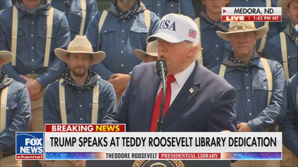 Trump: On July 4th, it's going to be approximately 107 degrees out. And I'm gonna go and I'm gonna make a really long speech. Just to show that I can do anything