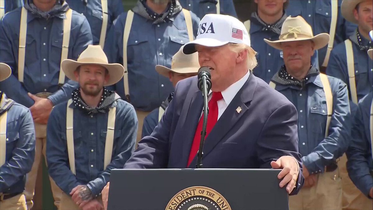 Trump: "He tracked a 1,200 pound grizzly. My boys know all about that. I say, 'Are grizzlies dangerous? Are grizzly bears dangerous?"
