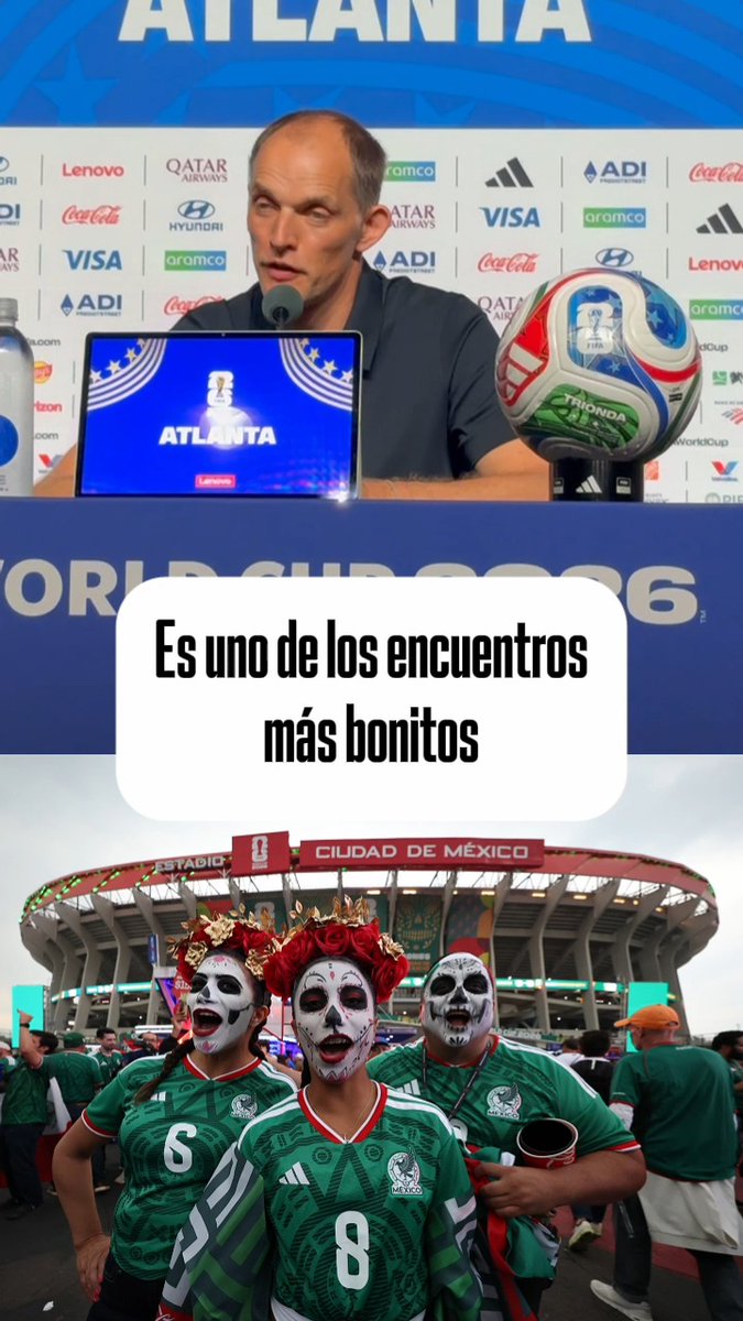 "Es emocionante jugar en el Estadio Azteca contra México" 😍 🇲🇽 Thomas Tuchel no puede esperar más el jugar en el Coloso de Santa Úrsula ante los locales 🏟️ 🔥