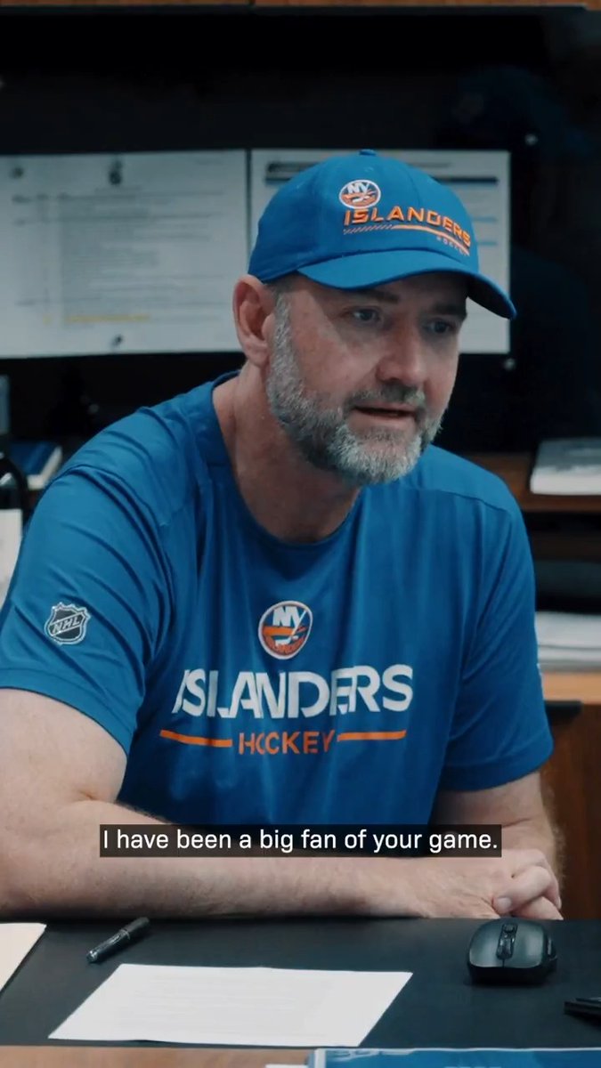The moment Matias became an Islander.