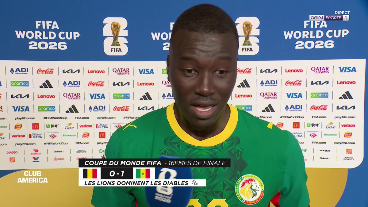 🏆 #ClubAmerica 🗣 Pape Gueye : « On est bien en bloc, on défend bien, il faut continuer. » #beINFWC2026