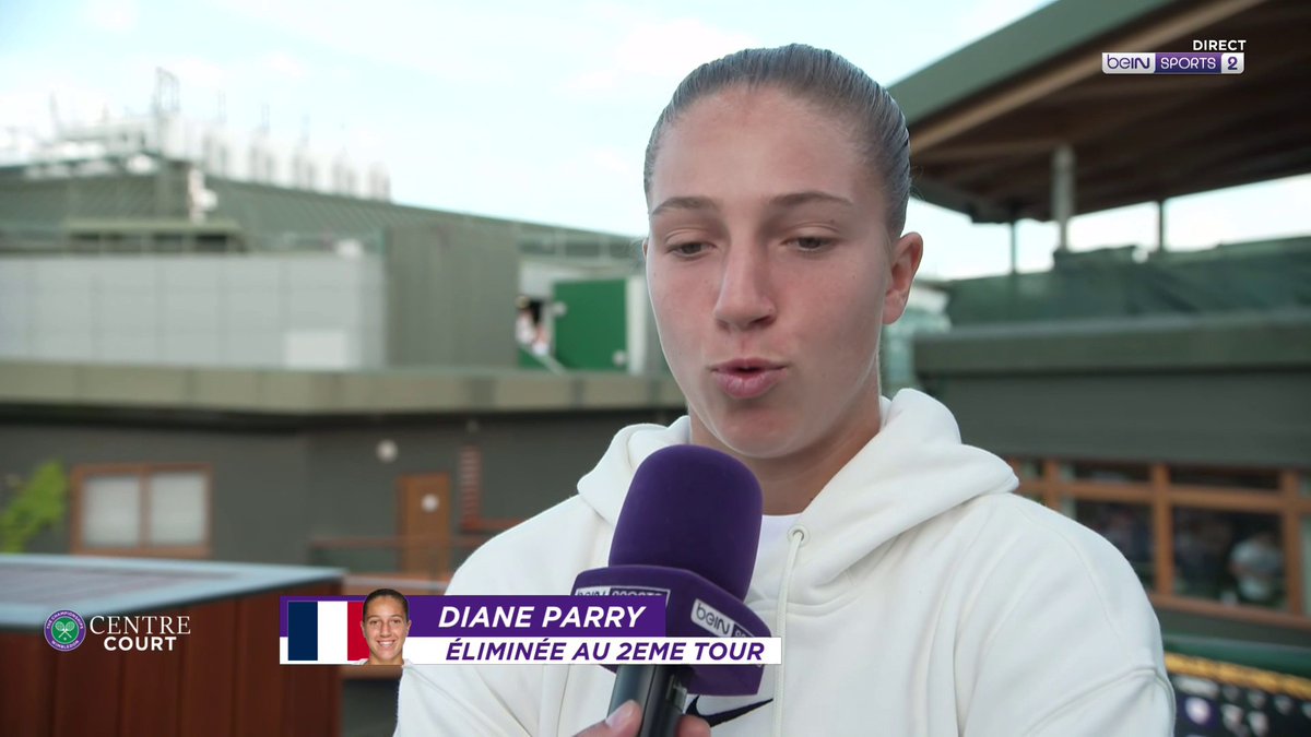 🏆🎾 #Wimbledon 🎙️ Diane Parry : "Beaucoup de déception, de frustration"