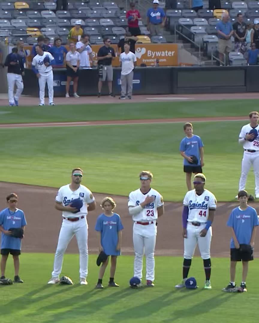 Saints player Walker Jenkins performed heroics when he helped a boy who had fainted during the national anthem at Tuesday night's game. The boy, Lincoln, is doing well and recovered quickly. While he couldn't go back outside to watch the game, he did leave with some team merch. Video courtesy of the St. Paul Saints.