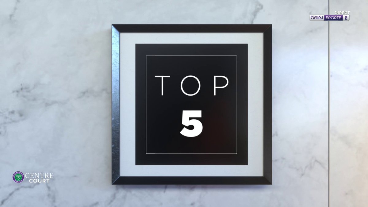 🏆🎾 #Wimbledon 🤩 On se régale avec le Top 5 du jour !