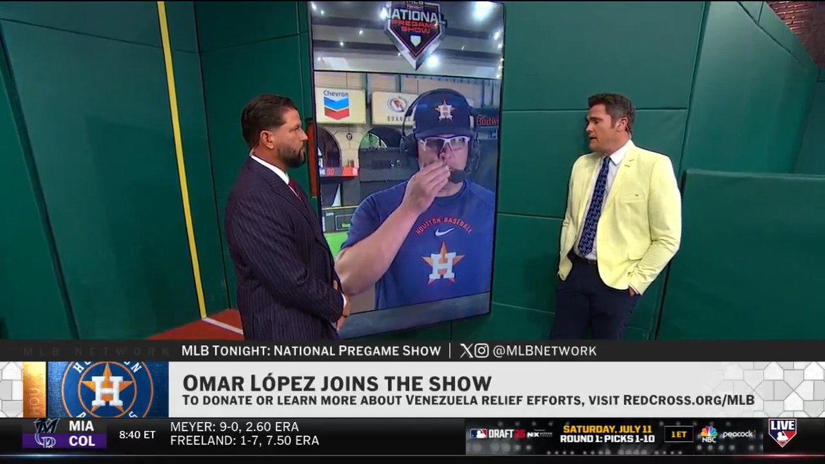 Team Venezuela manager Omar López joins #MLBTonight to talk about the passion Willson Contreras plays with.