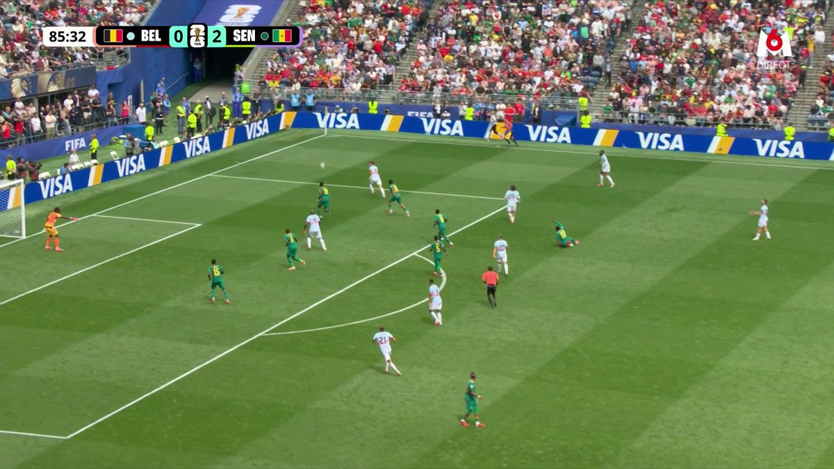 Lukaku surgit au premier poteau et relance complètement la Belgique ⚽️ Le Sénégal mène encore 2-1, mais ce 16e de finale est relancé. Suivez le match sur M6 et M6+ #CDM2026 #FIFAWorldCup #BELSEN