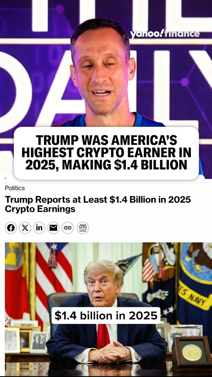 Trump was the highest US crypto earner in 2025, but did that come at the expense of everyone else? The Wolf Of All Streets breaks it down: