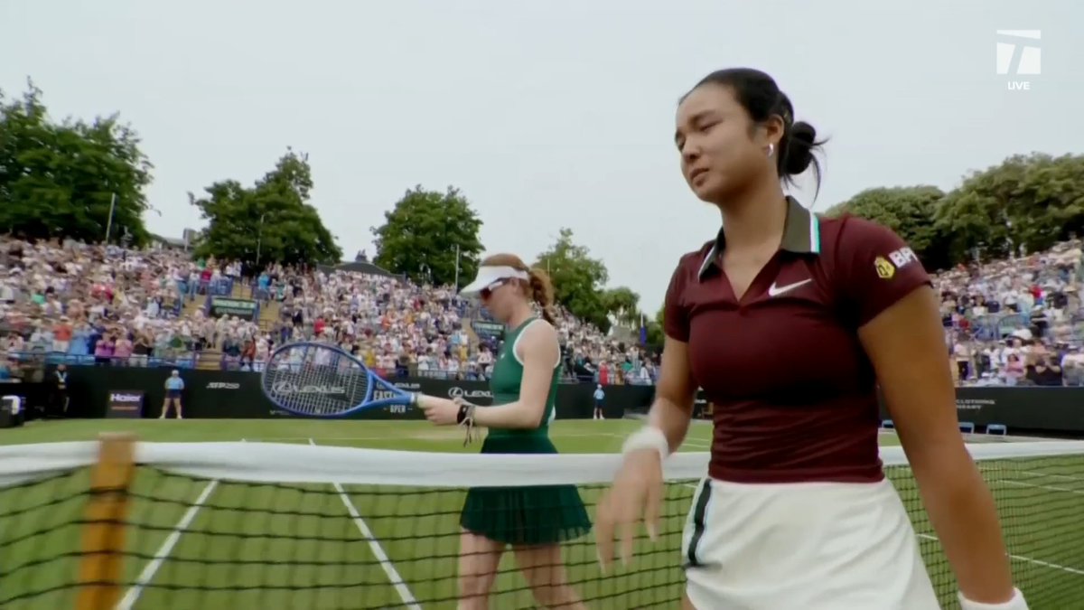 Up next for Maya Joint? Alex Eala. The two played in an EPIC final last year in Eastbourne, where Joint saved four championship points en route to the title 📹 #Wimbledon