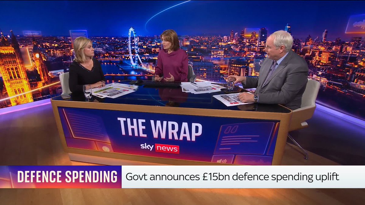 Former Tory cabinet minister Justine Greening tells JayneSeckerSky that Andy Burnham will be left with a "headache" over trying to find funds for the defence investment plan. Watch #TheWrap:
