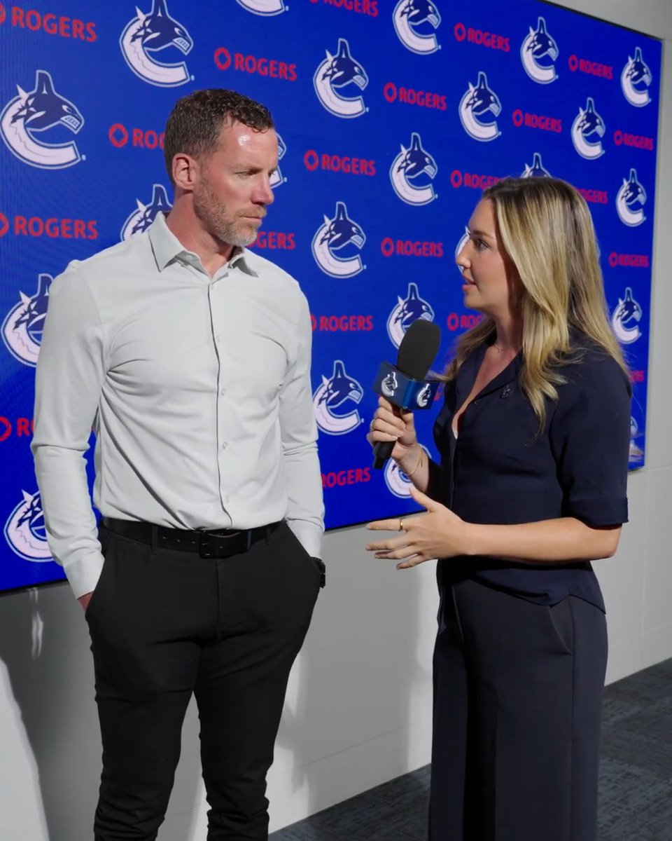 “We wanted to get some new faces, new energy in here and we feel like we accomplished that. Still have a ways to go but for us it’s a good start.” Rinkside Reporter Olivia McDonald catches up with #Canucks GM Ryan Johnson following the first day of free agency.