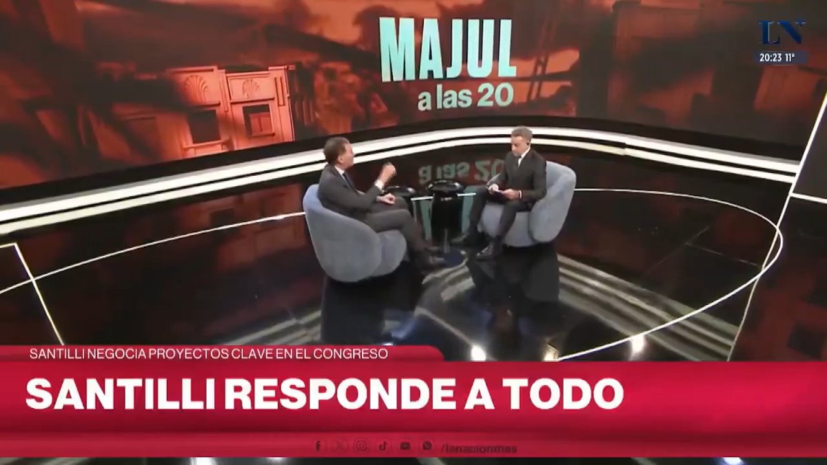 ๐ฃ๏ธ "Kicillof es el peor gobernador de la provincia de Buenos Aires" Diego Santilli, jefe de Gabinete, criticรณ la gestiรณn del mandatario bonaerense y afirmรณ: "Milei ya les ganรณ y les va a volver a ganar en el '27". ๐ En Majul a las 20
