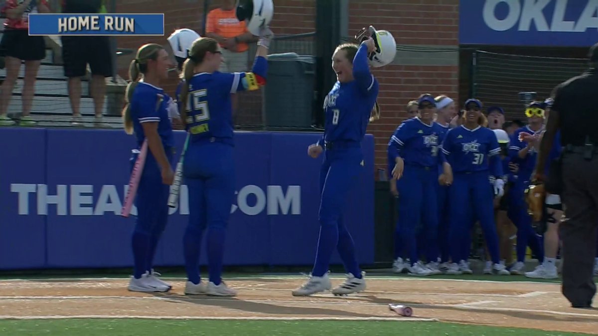 THE SPARKS ARE ON A HEATER 🔥 HRs from Amari Harper and Grace Jenkins puts OKC up big 📈