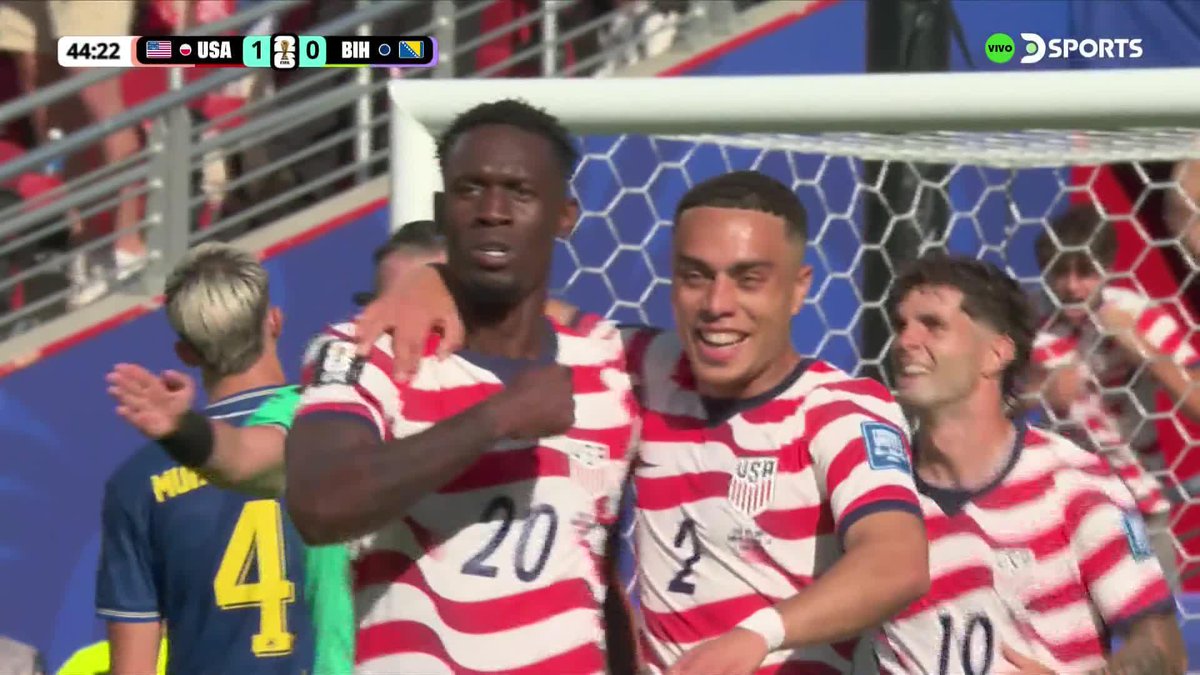 🔥🇺🇸 OTRA VEZ FOLARIN BALOGUN PARA EL 1-0 DE ESTADOS UNIDOS ANTE BOSNIA.