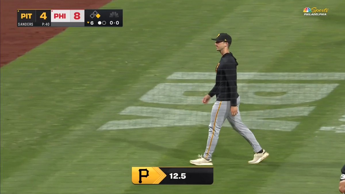 “He’s gonna be late to his own funeral” Phillies broadcast timed how slow it took Pirates pitching coach Bill Murphy to walk back to the dugout
