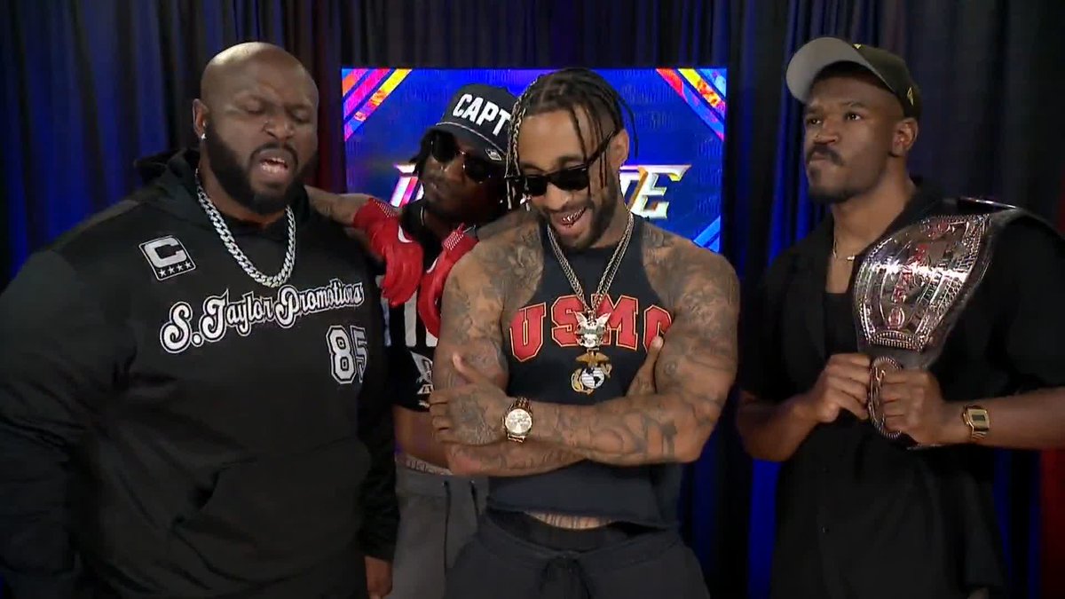 Shane Taylor Promotions are not waiting around! RumbleBadManRumble, Capt. Shawn Dean, Bad News & Tattoos, and #ROH Pure Champion Lee Moriarty have issued a challenge to the Bang Bang Gang for #AEWCollision! Watch #AEWDynamite LIVE on TBS + HBO Max