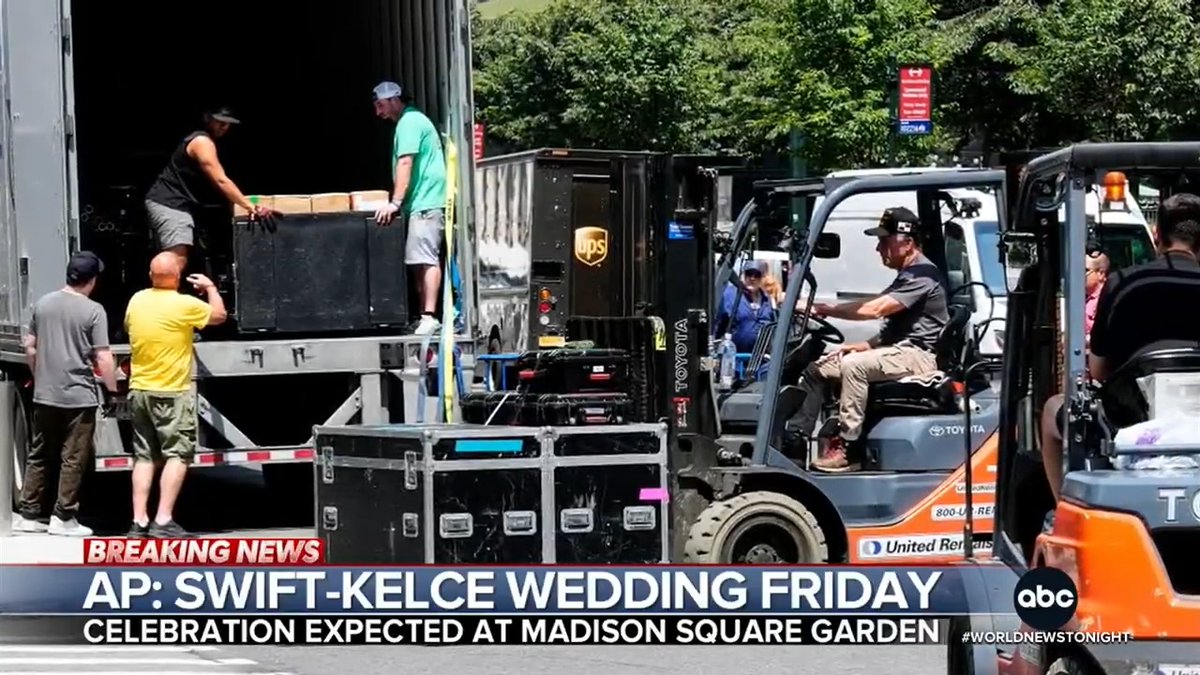 New reports are fueling speculation that the wedding of Taylor Swift and Travis Kelce will take place at New York City's Madison Square Garden Friday. Mayor Zohran Mamdani says a permit has been filed for a "large event" at MSG. Morgan Norwood reports.
