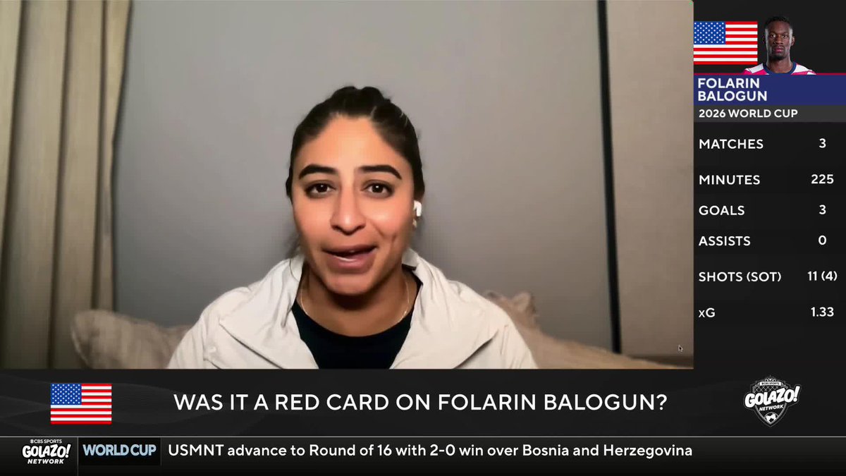 Can the USMNT appeal Folarin Balogun's red card? 🤔 Christina Unkel has your answer ⬇️