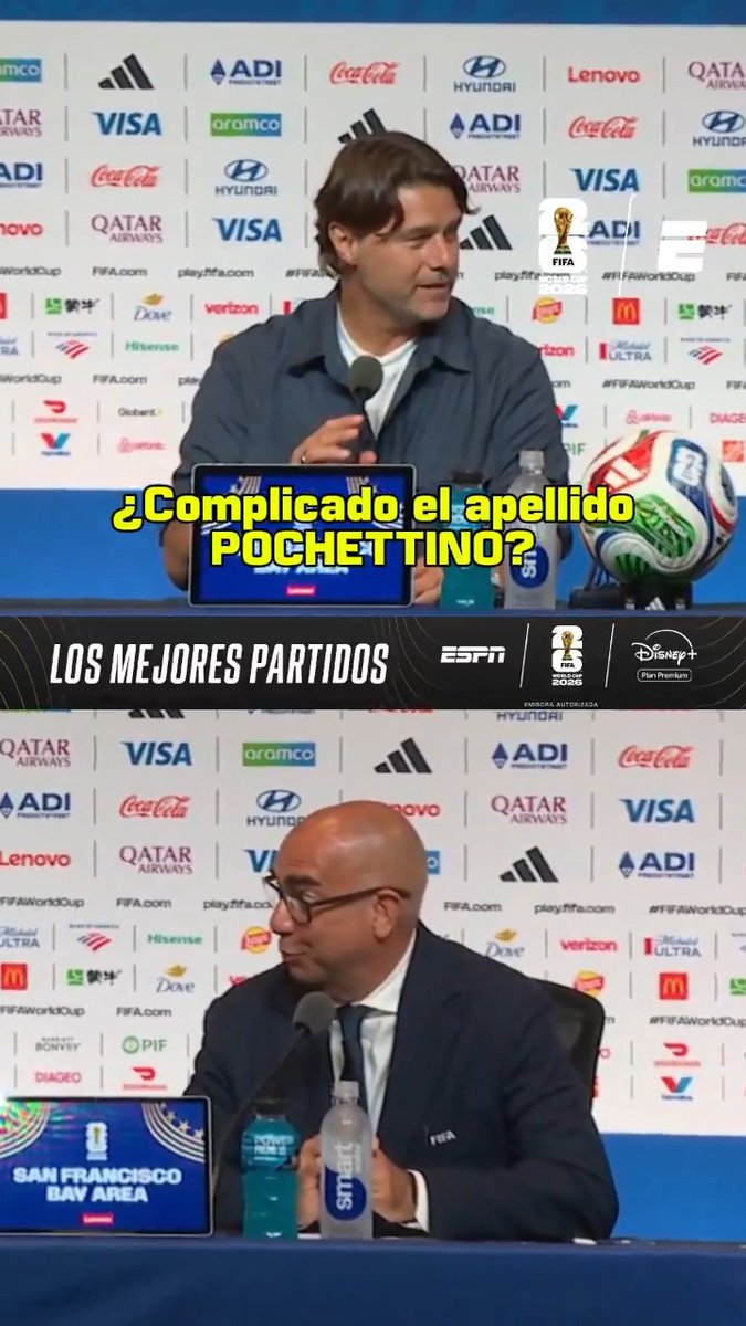 POCHETTINO... ¿Un apellido difícil de pronunciar? ⚽ #ESPNMundial 📺 Mirá los mejores partidos de la #FIFAWorldCup por ESPN, en el Plan Premium de #DisneyPlus