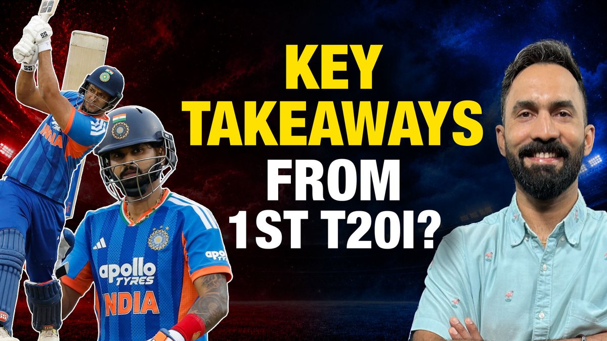 'Abhi' Storm hits England ⚡ DK had a ringside view of the 1st T20I 👇 #ENGvIND