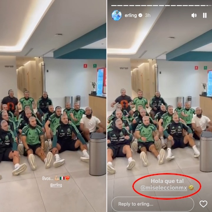 Haaland mandó un saludo a la Selección mexicana 😆