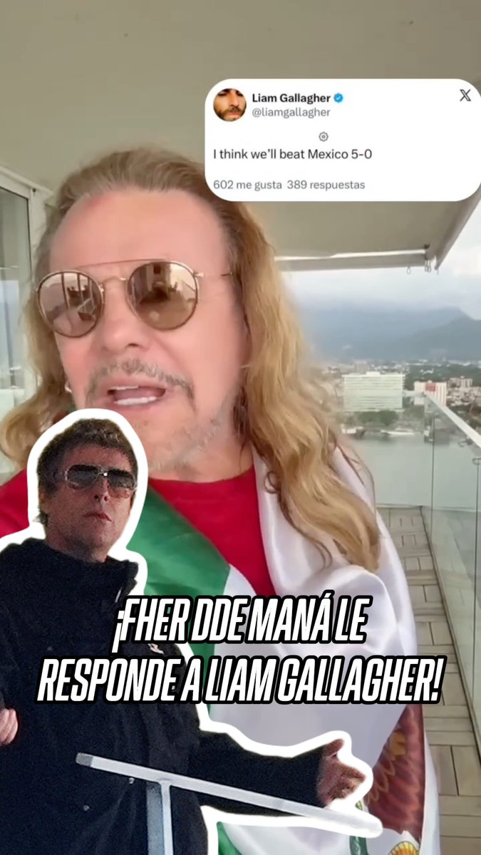 ¡DEFIENDEN AL TRI! 🔥 Fher de Maná responde a Liam Gallagher de Oasis... 😱🇲🇽 🎥 IG/Manaoficial