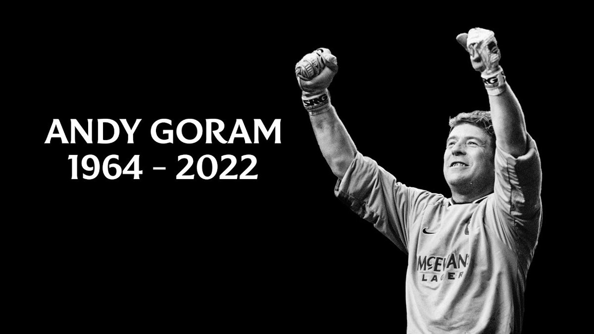 On the fourth anniversary of his death, we remember Rangers legendary goalkeeper Andy Goram. Goram made 260 appearances for Rangers, winning Five League Titles, Three Scottish Cups and Two League Cups. 💙 The Goalie | #AlwaysRemembered